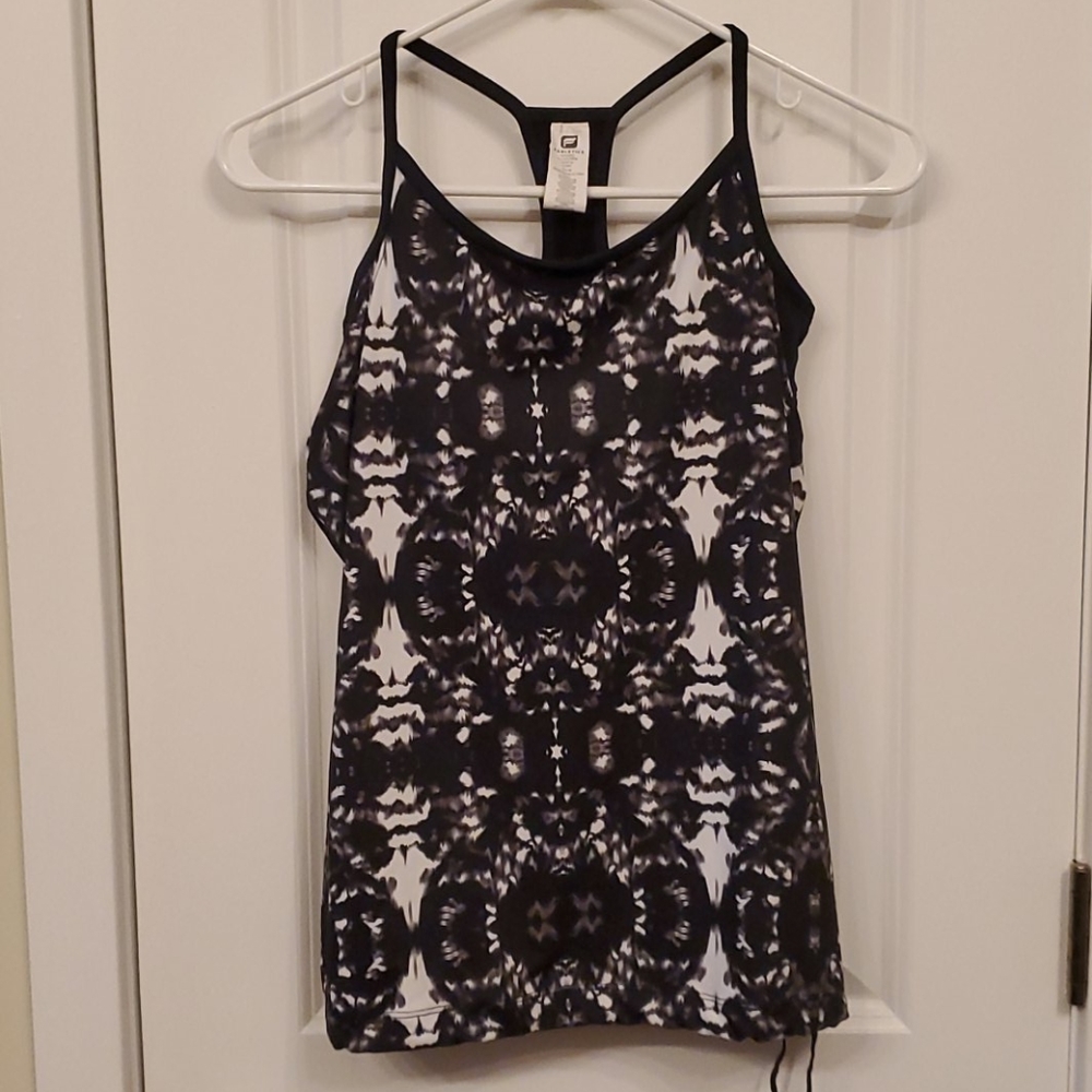 Fabletics Petit Black and White Print Top